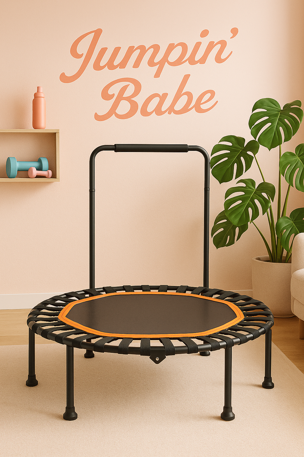 JUMPIN'BABE - Mini Trampoline fitness pliable